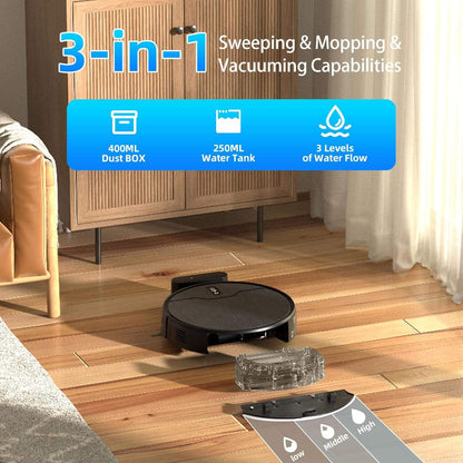 3-in-1 Smart Robot Vacuum & Mop Combo